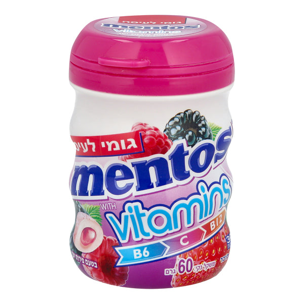מסטיק מנטוס Vitamins פירות יער (60 גרם)