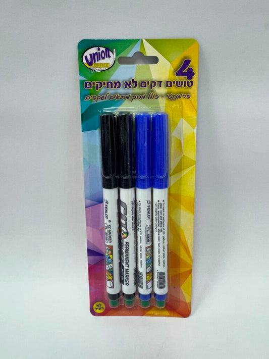 טוש פרמננטי (מארז 4)