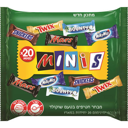 Minis מארז חטיפי שוקולד מעורב