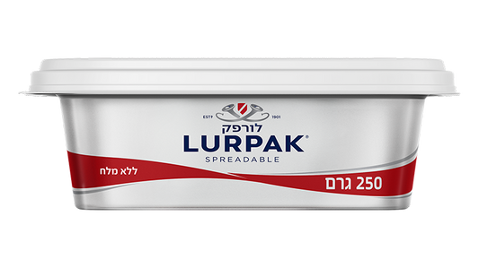 Lurpak חמאה למריחה ללא מלח (250 גרם)