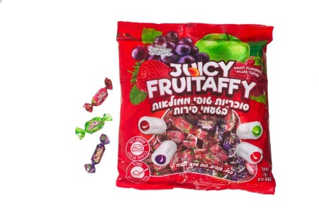 סוכריות Juicy Fruitaffy מגוון פירות (450 גרם)