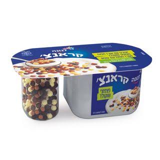 יוגורט דנונה קראנצ' - פצפוצי שוקולד (155 גרם + תוספת 18 גרם)