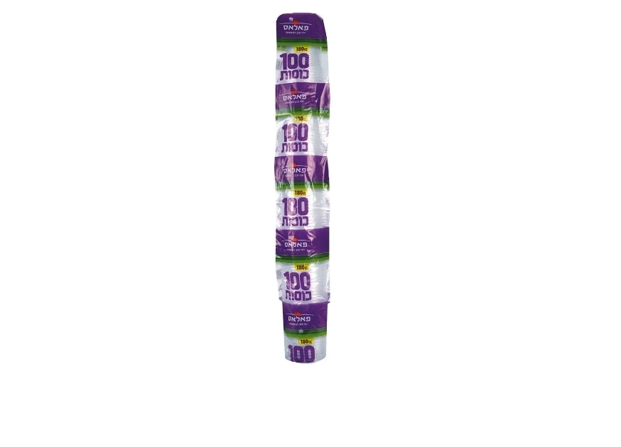 כוסות חד פעמיות פאלאס (100 יח', 200 מ"ל)