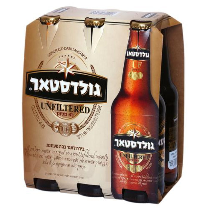 בירה גולדסטאר Unfiltered (מארז 6)
