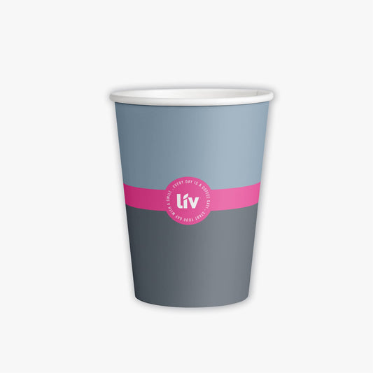 liv כוסות קרטון לשתייה חמה 8oz (50 יח')