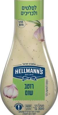 Hellmann's רוטב שום לסלטים ולכריכים (300 גרם)