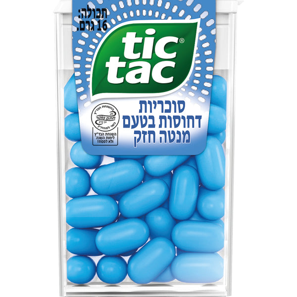 Tic Tac סוכריות דחוסות בטעם מנטה חזק (16 גרם)