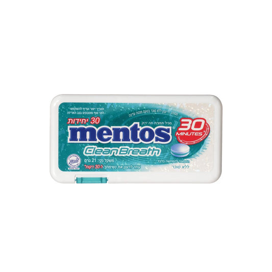מנטוס Clean Breath (30 יח', 21 גרם)