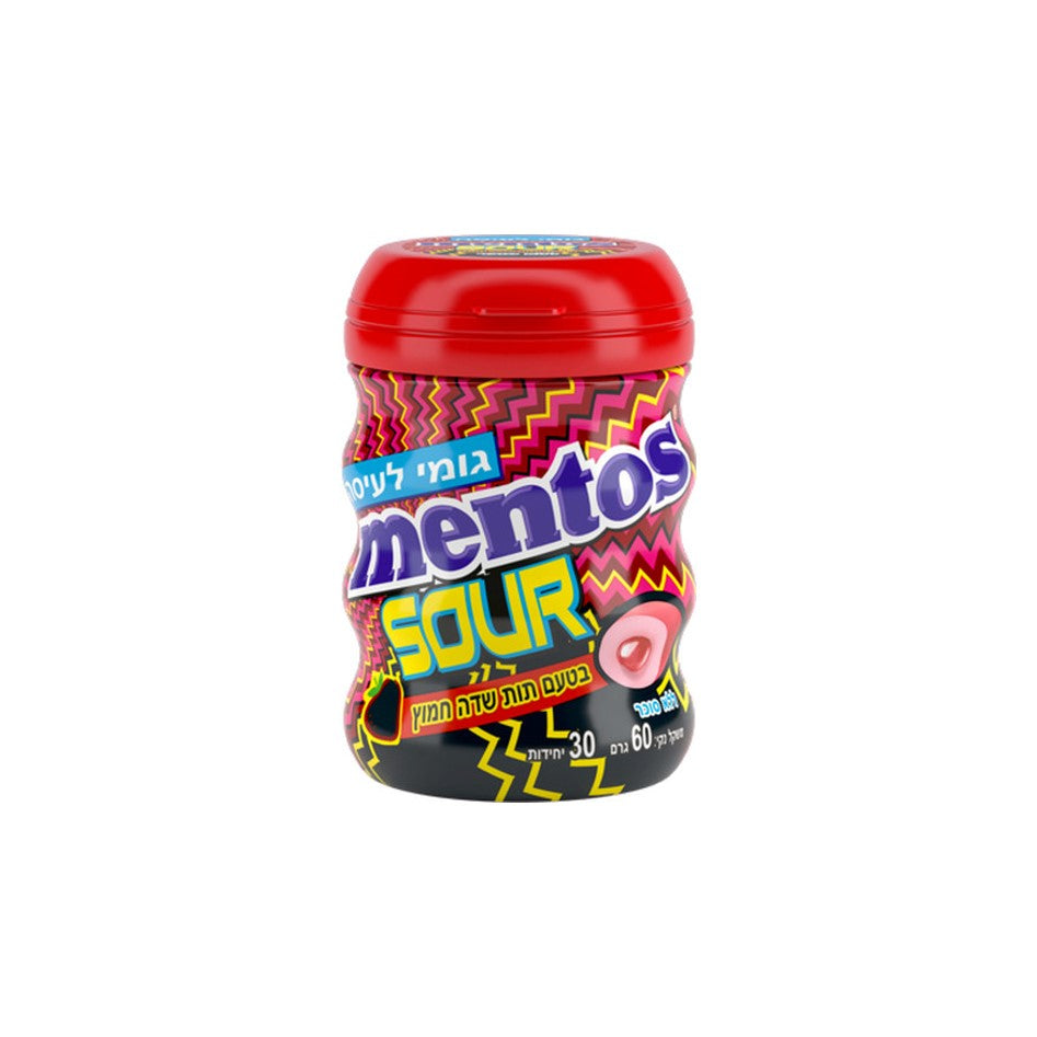 מסטיק מנטוס Sour תות שדה חמוץ (60 גרם)