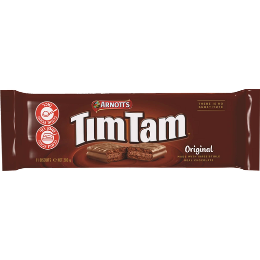 Arnott's Tim Tam Original עוגיות שוקולד (200 גרם, 11 יח')